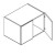Eurocraft Cabinetry Trends Venice High Gloss Slab Series Gloss Gray Kitchen Cabinet - W361824-VGG