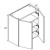 Eurocraft Cabinetry Trends Venice High Gloss Slab Series Gloss Platinum Kitchen Cabinet - W2742-VGB