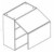 Eurocraft Cabinetry Trends ALVIC Zenit Super Matte Slab Series Antracita SM Kitchen Cabinet - W3036FP-ANM