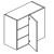 Eurocraft Cabinetry Trends ALVIC Zenit Super Matte Slab Series Cashmere SM Kitchen Cabinet - WBC3036-CAM