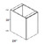 Eurocraft Cabinetry Signature Venice Textured Series Pecan Kitchen Cabinet - B18FD-VTP