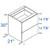 Eurocraft Cabinetry Signature Venice High Gloss Slab Series Gloss Platinum Bath Cabinet - V2D30-VGP