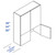 Eurocraft Cabinetry Signature Venice Super Matte Slab Series Matte White Kitchen Cabinet - WC2460-VMW