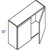Eurocraft Cabinetry Signature Venice Super Matte Slab Series Matte Nautical Kitchen Cabinet - W2418-VMN