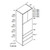 Eurocraft Cabinetry Signature Venice Super Matte Slab Series Matte Nautical Kitchen Cabinet - TOS3393-VMN