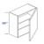 Eurocraft Cabinetry Signature 3DL Slim Shaker Series Gauntlet Gray Kitchen Cabinet - W2430-1-SLG