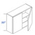 Eurocraft Cabinetry Signature 3DL Slim Shaker Series Gauntlet Gray Kitchen Cabinet - W4830-SLG