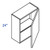Eurocraft Cabinetry Signature 3DL Slim Shaker Series Gauntlet Gray Kitchen Cabinet - W1524-SLG