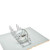 Eurocraft Cabinetry Signature 3DL Slim Shaker Series Gauntlet Gray Kitchen Cabinet - 5DLD-1-CR-SLG