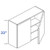 Eurocraft Cabinetry Signature 3DL Slim Shaker Series Haze Gray Kitchen Cabinet - W2433-SLH