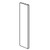 Eurocraft Cabinetry Signature 3DL Slim Shaker Series Midnight Blue Kitchen Cabinet - OTF396-SLB