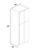 Eurocraft Cabinetry Signature 3DL Slim Shaker Series Stratus White Kitchen Cabinet - TP308424-SLW