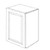 Eurocraft Cabinetry Signature 3DL Slim Shaker Series Stratus White Kitchen Cabinet - ODW54-SLW