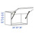 Eurocraft Cabinetry Signature Door Series Lexington Cream Kitchen Cabinet - WFP3024-LCM