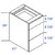 Eurocraft Cabinetry Signature Door Series Lexington Cream Bath Cabinet - VH3D1524-LCM