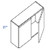 Eurocraft Cabinetry Signature Door Series Lexington Platinum Kitchen Cabinet - W2421-LPM