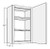 Cubitac Cabinetry Artisan Moss Single Door Wall Cabinet - W930-AM