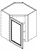 Jarlin Cabinetry - Wall Diagonal Corner Cabinet - WDC2430 - Sandy Mirage Shaker