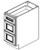 Jarlin Cabinetry - 3-Drawer Base Cabinet - DB15-3 - Sage Green Shaker