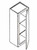 Jarlin Cabinetry - Wall Cabinet with 1 Door - W1536 - Cream White Shaker