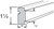 Jarlin Cabinetry - Shaker SQ Chair Rail Molding - SQCR8 - Cream White Shaker