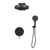Pulse ShowerSpas - Olimpia Combo Shower System - 3012-MB - Matte Black