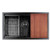 Pulse ShowerSpas - Santa Cruz Sinks by Pulse - SCS-3018SB-GMB - Gun Metal Black