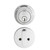 Better Home Products - Door Hardware - Single Cylinder Round Deadbolt - Chrome - M10688CH