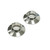 Better Home Products - Door Hardware - Chrome-Plate Zinc Exposed Screw Flange Set with Screws - Chrome - 005CH
