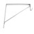 Better Home Products - Door Hardware - Oval Rod Shelf and Rod Support with Screws - Chrome - 708CH
