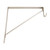 Better Home Products - Door Hardware - Oval Rod Shelf and Rod Support with Screws - Satin Nickel - 708SN