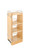 Rev-A-Shelf - 448-BBSCWC-9C - Natural Maple Four Shelf Pullout w/ Soft-Close for Full-Access 30" + Height Wall 12"