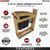 Rev-A-Shelf - 448KBCC-BCSC-5MB - Craftsman Collection Solid Maple Knife Block Pullout Organizer w/ Black Accents and BLUM Soft-Close Slides for 9" Base Cabinets