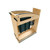 Rev-A-Shelf - 448KBCC-BCSC-8MB - Craftsman Collection Solid Maple Knife Block Pullout Organizer w/ Black Accents and BLUM Soft-Close Slides for 12" Base Cabinets