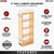 Rev-A-Shelf - 448-WC-5C - Natural Maple Four Shelf Pullout for 9" Face Frame Wall Cabinet