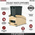 Rev-A-Shelf - 4WCCC-1550DM-118MB - Craftsman Collection Single Black 50 Qt. Solid Maple Bottom Mount Pullout Waste Container w/ Black Accents, (1) Lid and BLUM Soft-Close Slides for 15" Base Cabinets