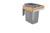 Rev-A-Shelf - 4WCTM-1816DM-1 - Single 35 qt. Pullout Top Mount Wood and Silver Waste Container for 15" W x 18" D 1-1/2" Face Frame Cabinet