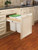 Rev-A-Shelf - 4WCTM-21DM2-162 - Double 35 qt. 17-3/4" Wide Pullout Top Mount Wood and White Waste Container for 1-5/8" Face Frame Cabinet
