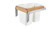 Rev-A-Shelf - 4WCTM-21DM2-495-FL - Double 35 qt. Pullout Top Mount Wood and White Waste Container for Full-Access Cabinet