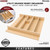 Rev-A-Shelf - 4WUT-24SH-1 - 19-1/4" x 19-1/2" Natural Maple Right Size Utensil Drawer Insert