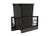 Rev-A-Shelf - 5349-15DM18-118 - Aluminum Single Black 35 Qt. Pullout Waste Container w/ Soft-Close for 15" Reduced Depth Base Cabinets