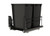 Rev-A-Shelf - 53WC-1835SCDM-218 - Steel Double Black 35 Qt. Bottom Mount Pullout Waste Container w/ Soft-Close for 18" Base Cabinets