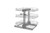 Rev-A-Shelf - 5PSP3-15SC-CR - Chrome Three-Tier Wire Basket Organizer w/ Soft-Close for 15" Blind Corner Cabinet Openings