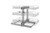 Rev-A-Shelf - 5PSP3-18SC-CR - Chrome Three-Tier Wire Basket Organizer w/ Soft-Close for 18" Blind Corner Cabinet Openings