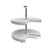 Rev-A-Shelf - 6942-24-11-52 - 24" White Polymer 2-Shelf Pie-Cut Lazy Susan Set