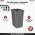 Rev-A-Shelf - RV-35-18-52 - 35 qt. Black Polymer Replacement Waste Container for Rev-A-Shelf® Pullouts