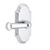 Grandeur Hardware - Arc Short Plate Single Dummy with Georgetown Lever in Bright Chrome - ARCGEO - 882937