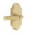Grandeur Hardware - Arc Short Plate Privacy with Soleil Lever in Satin Brass - ARCSLL - 878470