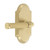 Grandeur Hardware - Arc Short Plate Single Dummy with Soleil Lever in Satin Brass - ARCSLL - 878387