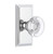 Grandeur Hardware - Carre Short Plate Single Dummy with Bordeaux Knob in Bright Chrome - CARBOR - 822807